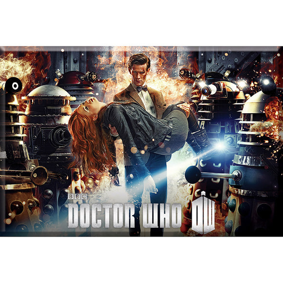 Doctor Who Flames Magnet