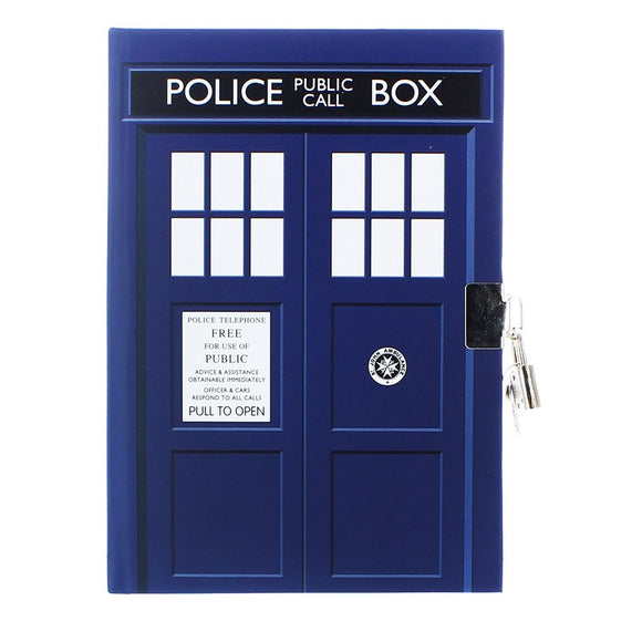Doctor Who Tardis Notebook with Lock & Key
