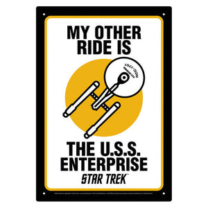 Star Trek- My Other Ride Tin Sign